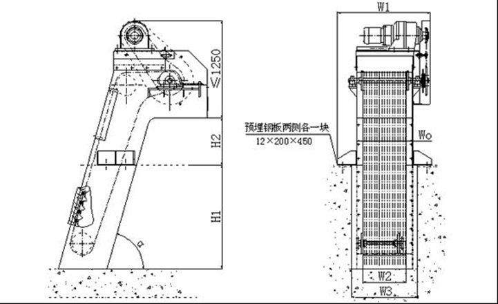 機械格柵原理圖